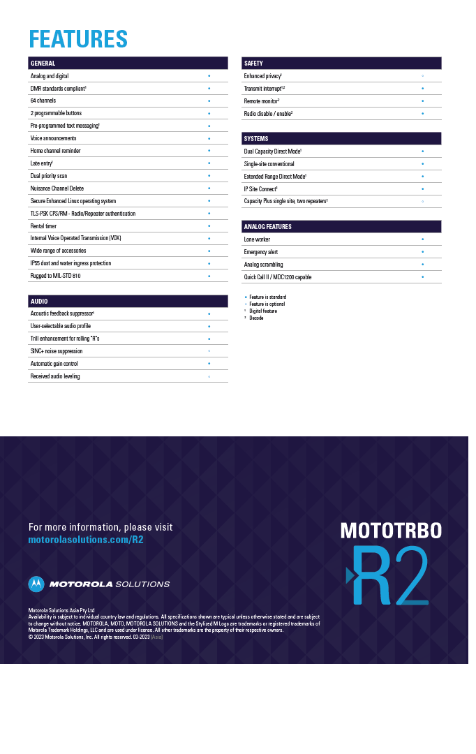 MOTOROLA R2 CATALOG-4