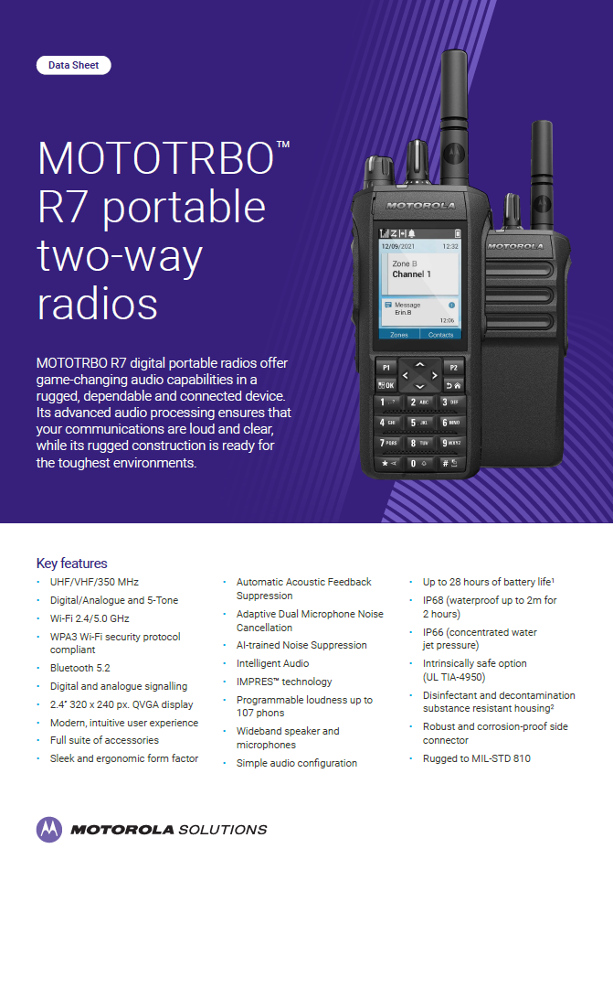 MOTOROLA R7 CATALOG-1